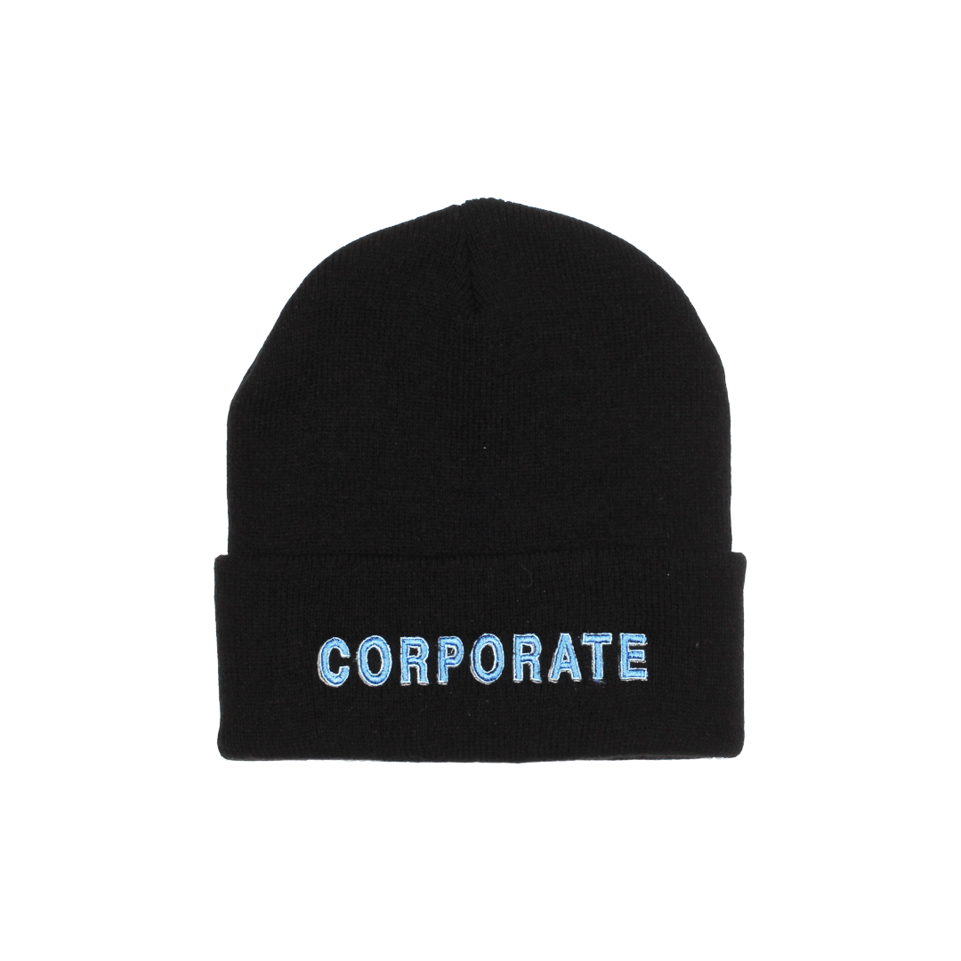 Corporate Logo Beanie, Black